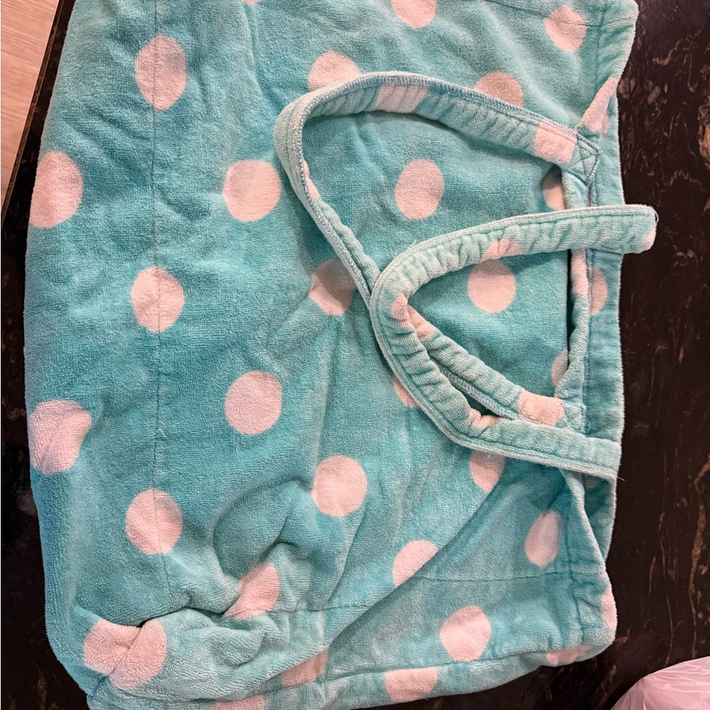 Beach Bunny Aqua Polka Dot Tote